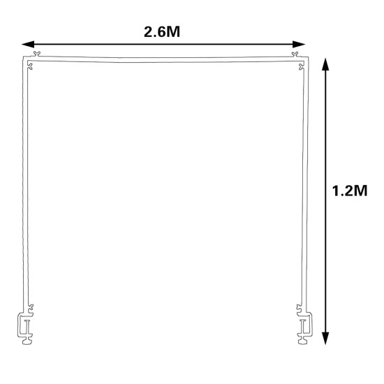 Metal Table Balloon Arch Kit, Adjustable Hight And Length Table Stand, For Birthday Party Wedding & Graduation Decorations, Christmas Decort Baby Shower Party Supplies Table Arch Black